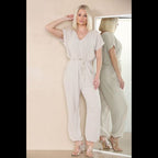 Tie Waist Stylish Harem Jumpsuit