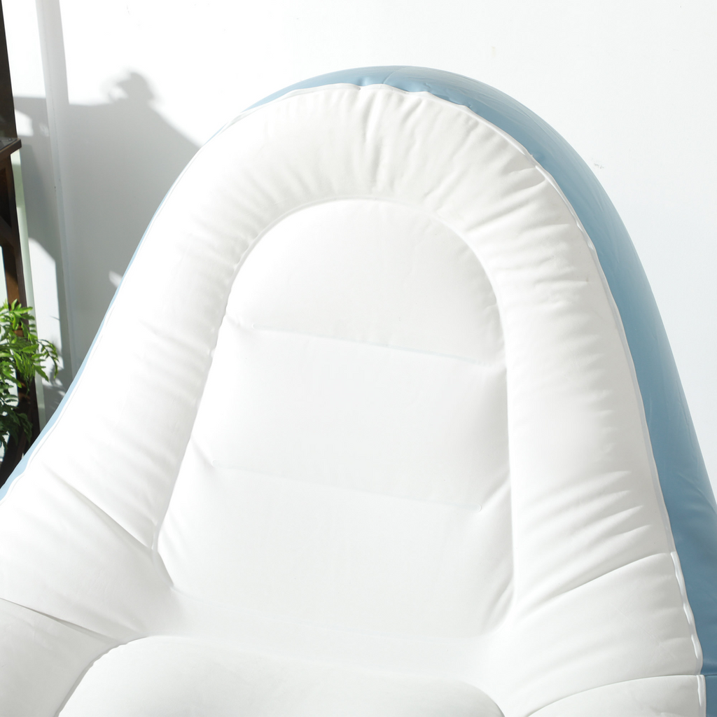 Outsunny Inflatable Chair and Footstool for Gaming, Reading, Watching