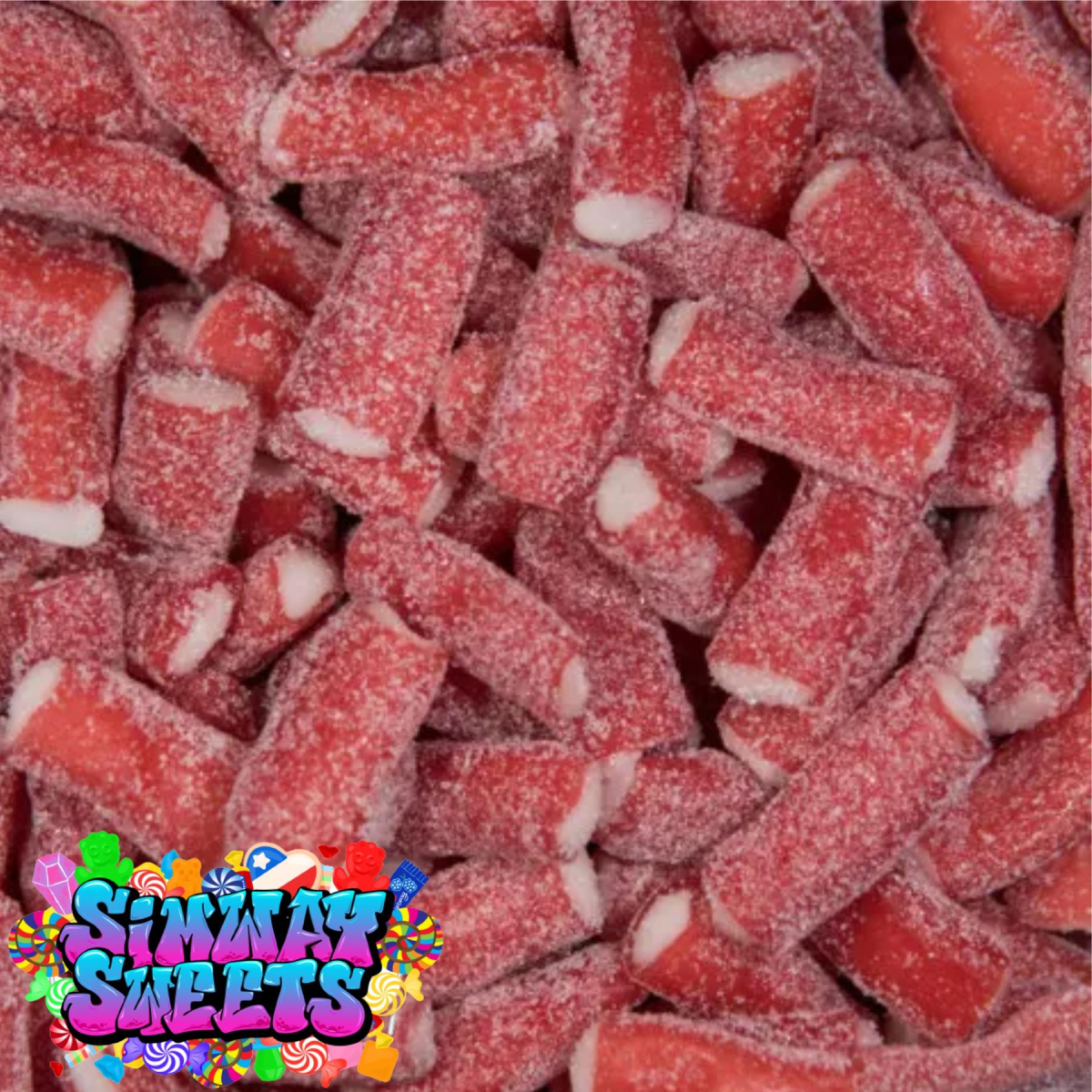 Sour Strawberry Pencil Bites Sweets