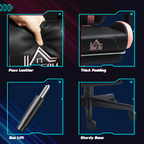 HOMCOM Gaming Chair with Footrest, Reclining Computer Chair