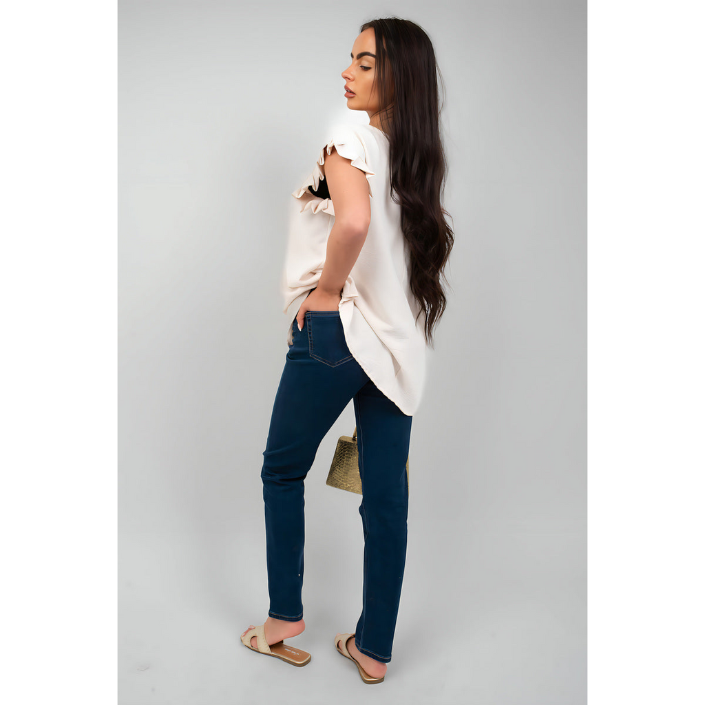 Straight Leg High Waist Jeans