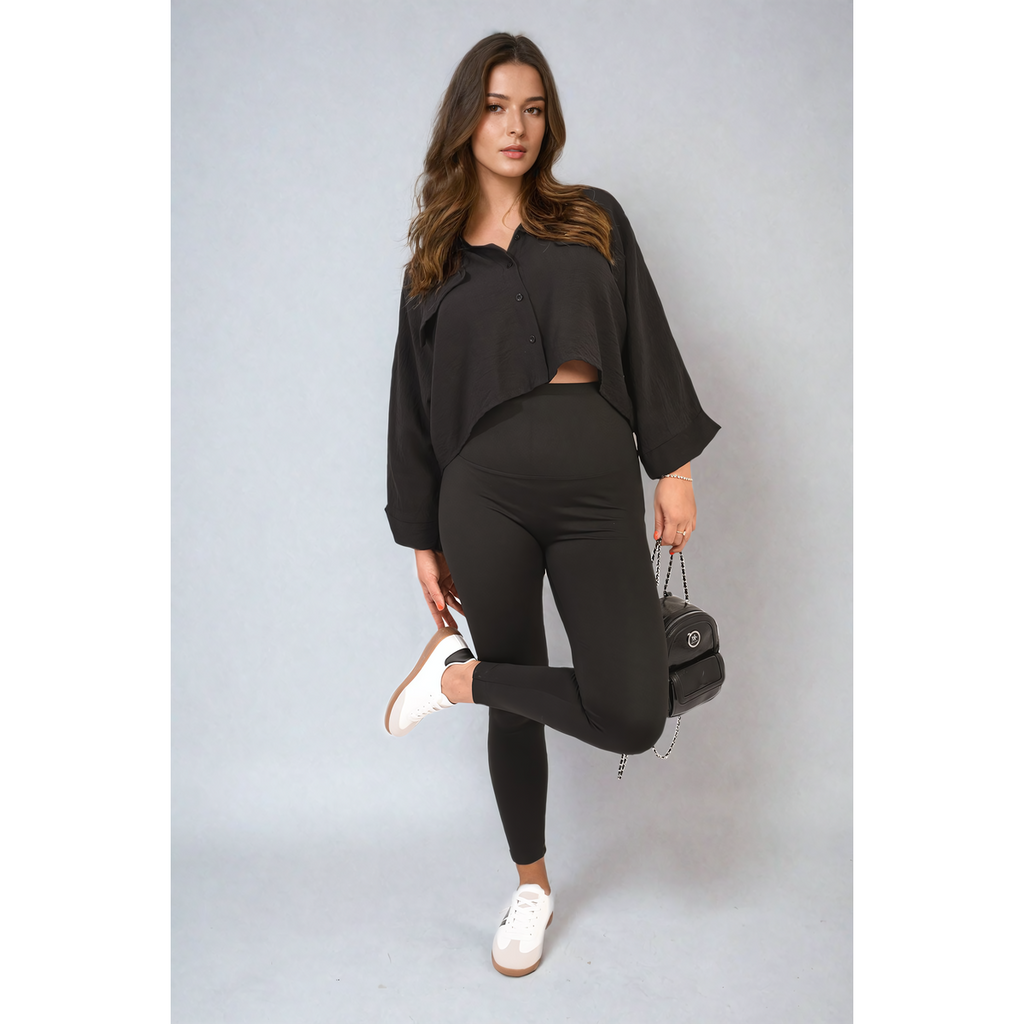 High Waist Wide Waistband Leggings