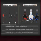 Subwoofer Gaming Headphone with Mic Over-Ear Headphones Bluetooth 5.3 40mm Driver 2.4G Cable RGB Headsets