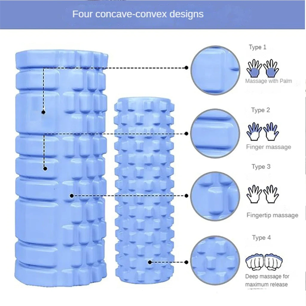 Yoga  Column Gym Pilates Foam Roller, Foam roller - deep tissue massage, back pain relief muscle relaxation roller