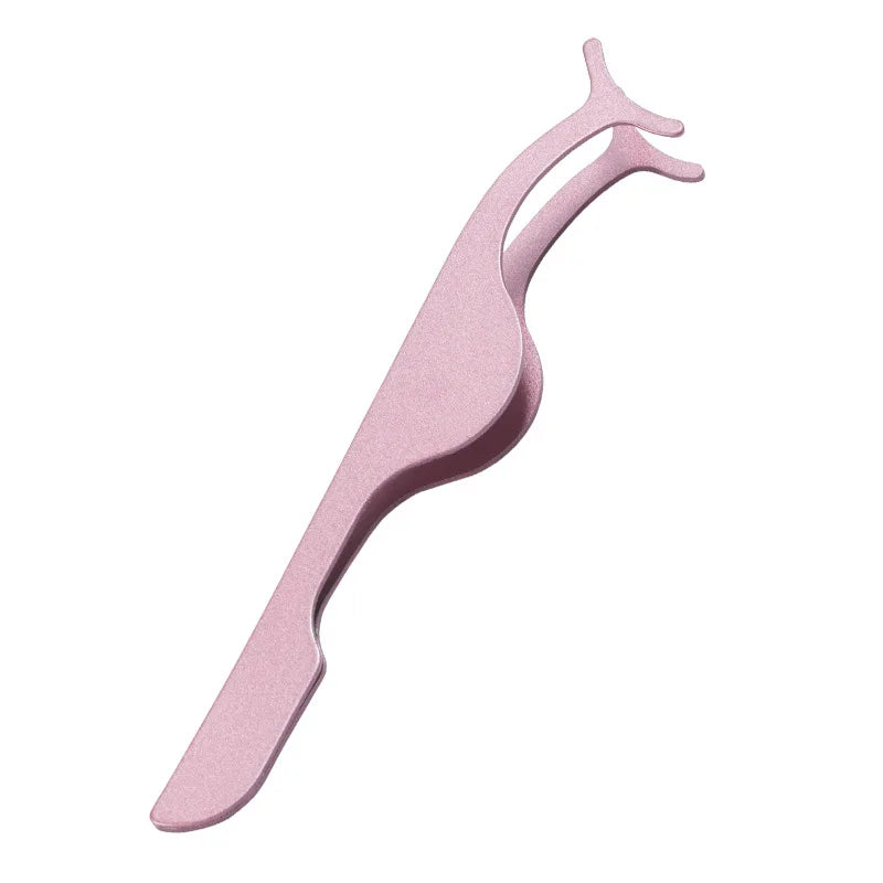False Eyelash Tweezers Fake Eye Lash Applicator Eyelash Extension Curler Nipper Auxiliary Clip Clamp Makeup Forceps Tools supply