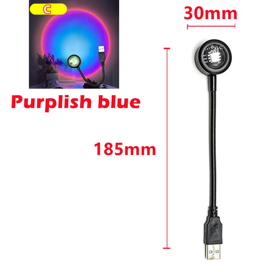 USB Sunset Lamp Projector