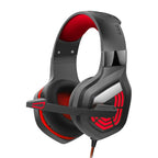 Gaming Headset USB Stereo Surround Wired Headphone with Noise Reduction Mic Earphones for Computer PC Gamer