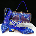 Italian Design Three-Dimensional Women's Bags And Ladies Heel Shoes