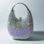 Women's Crystal Diamonds Chain Evening Clutch Bag