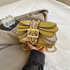 2024 New Handmade Rivet Butterfly Wing Crossbody Bag Women Designer Handbag And