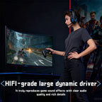 Gaming Headset with Mic Over-Ear Headphones Stereo