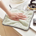 Coral Fleece Kitchen Cleaning Cloths - Soft & Highly Absorbent Towels