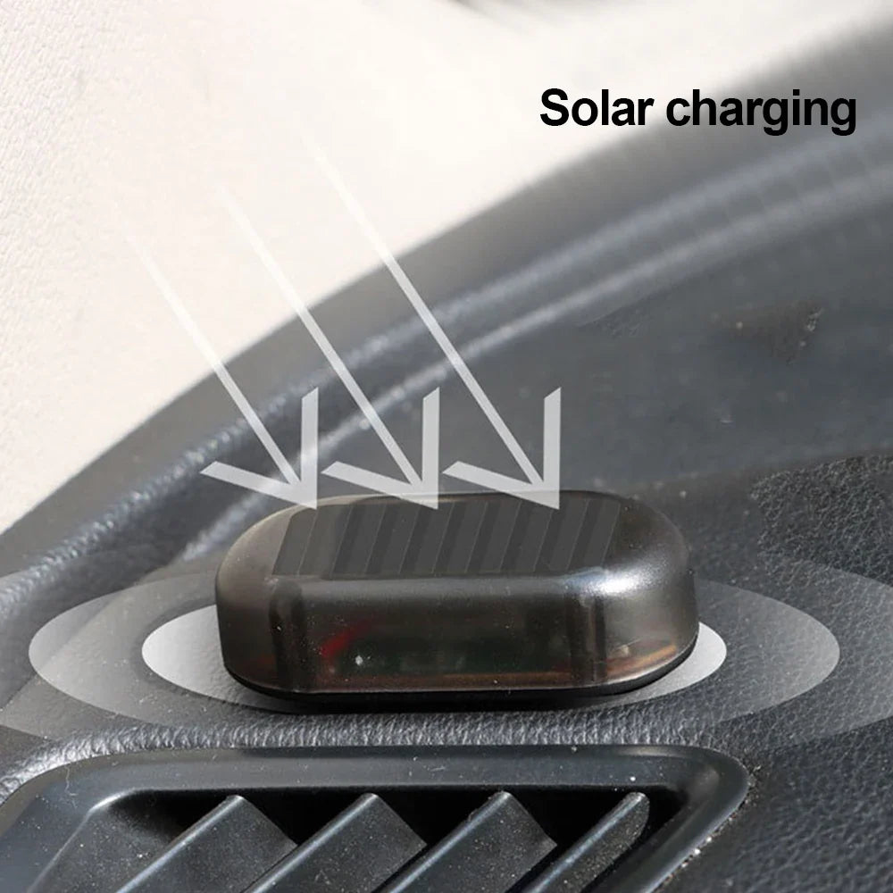 Solar Car Security Light LED Flashing Anti-Theft Warning Light (Dummy Alarm)