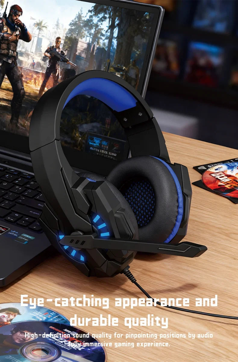 Gaming Headset with Mic Over-Ear Headphones Stereo