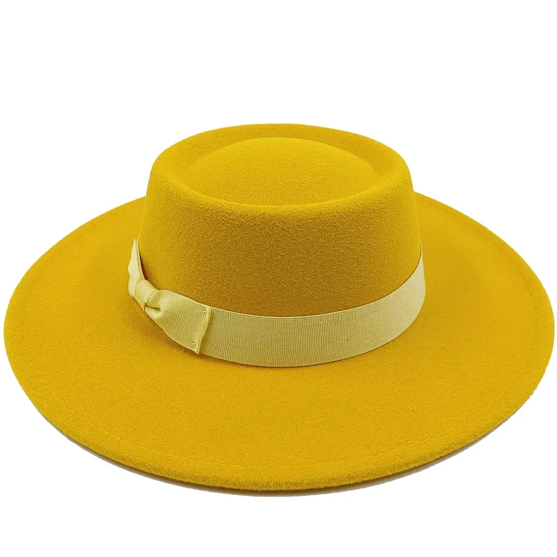 Sombrero Raised Top Fedora Hat 2023 New European and American Fedora Hat Jazz
