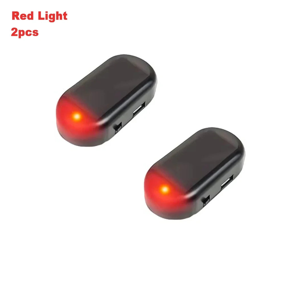 Solar Car Security Light LED Flashing Anti-Theft Warning Light (Dummy Alarm)