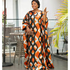 African Women Bazin Riche Boubou Dress Original Dashiki Clothing