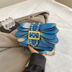 2024 New Handmade Rivet Butterfly Wing Crossbody Bag Women Designer Handbag And