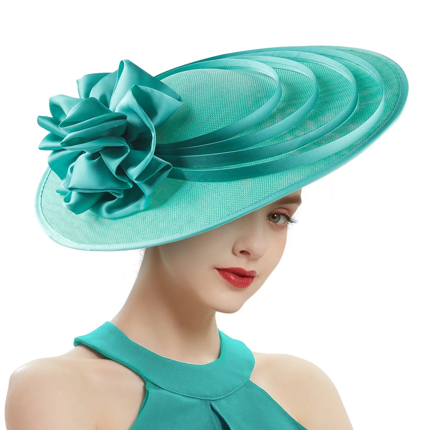 Fancy Christmas Sinamay Fascinator Perfect Wedding Hat Unique Derby Party Hat