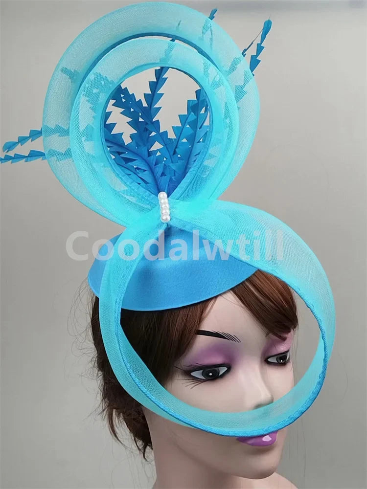Ladies Royal Ascot Chapeau Cap Wedding Fascinator Hat Headpiece Women Church