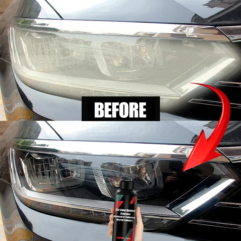 Car Headlight Restoration Kit Scratch Remover & Polishing Repair Liquid