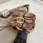 2024 New Handmade Rivet Butterfly Wing Crossbody Bag Women Designer Handbag And
