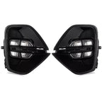 Quad LED Fog Lights Kit  Switch Wires Fog Light Assembly Car Signal Light Plug and Play