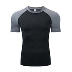 Men's T Shirt Outdoor Training Fitness Gym Jogging Running Sweatshirt Bat/-Man Compression Shirts Tight Elastic Breathable