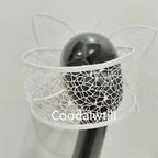 Veil White Wedding Fascinator Hat For Bride Women Mariage Headpiece Hair Clip Ladies Derby Party Tea Millinery Cap Femme Chapeau