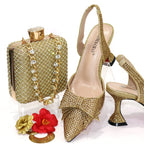 Women's Italian Shoes and Bag Set