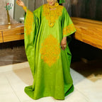 African dresses for women Kaftan Dress Embroidery Bazin Riche Wedding Party Plus Size