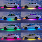 RGB Car Underglow LED Lights  Flexible 12V Underbody Ambient Light with App Control