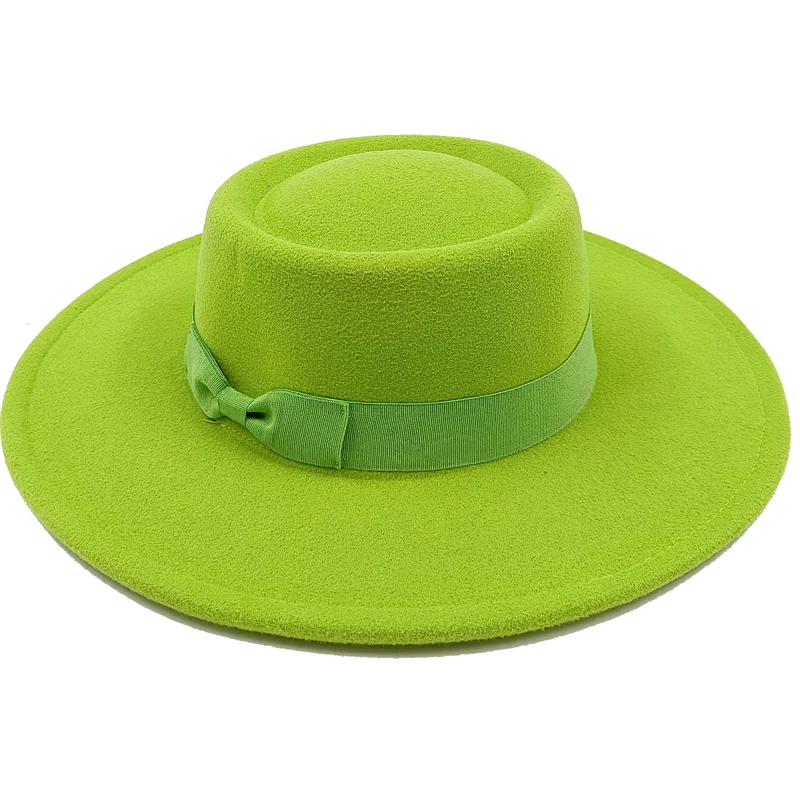 Sombrero Raised Top Fedora Hat 2023 New European and American Fedora Hat Jazz