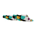 6 Pairs Mens Novelty Trainer Socks | Low Cut Funny Design Socks for Summer
