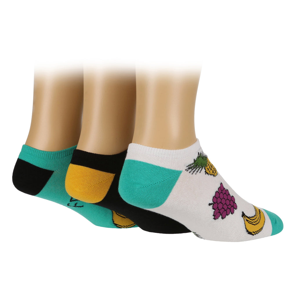 6 Pairs Mens Novelty Trainer Socks | Low Cut Funny Design Socks for Summer