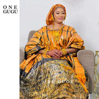 Perfumed First Quality African Dashiki Basin Dress Unique Cuff Design Nigerian Print Bazin RicheWedding Party Boubou Robe