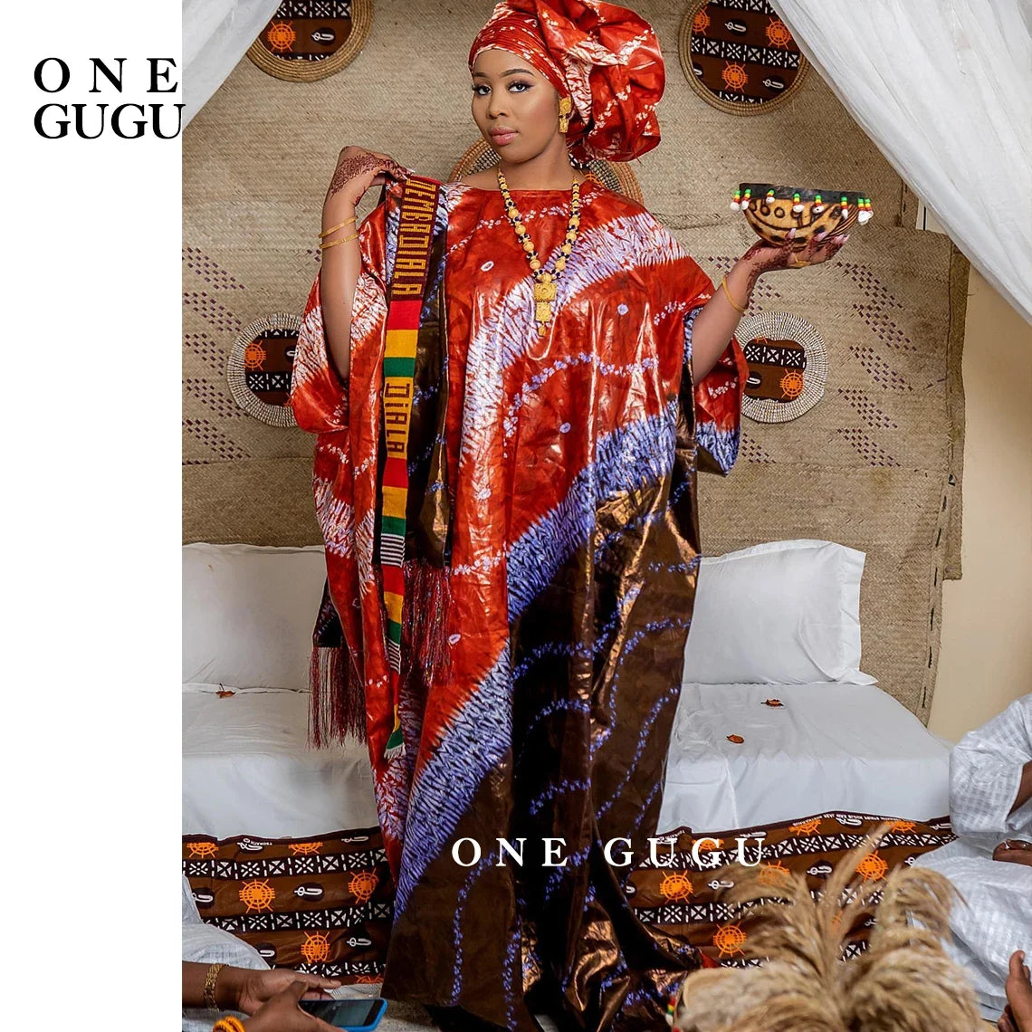 Perfumed First Quality African Dashiki Basin Dress Unique Cuff Design Nigerian Print Bazin RicheWedding Party Boubou Robe