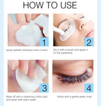 50ml Lanthome Eyelash Extension Shampoo Foam Eyelid Deep Clean Cleanser For Makeup Tools Mascara Remover Glue Salon Home Use