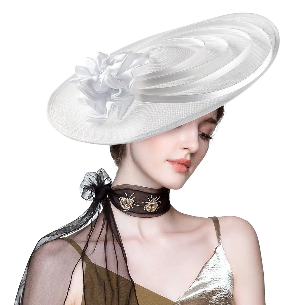 Fancy Christmas Sinamay Fascinator Perfect Wedding Hat Unique Derby Party Hat