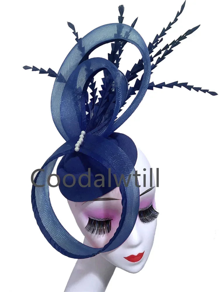 Ladies Royal Ascot Chapeau Cap Wedding Fascinator Hat Headpiece Women Church