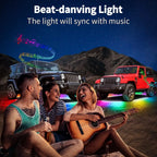 RGB Car Underglow LED Lights  Flexible 12V Underbody Ambient Light with App Control