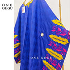 African Original Bazin Riche Boubou With Embroidery And Stones Mix Size
