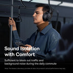 Baseus Bass 30 Max Wireless Headset Bluetooth 5.3 Over Headphones Bass-Enhancing 40mm Diaphragm Ultra Low Latency Earphones 50H