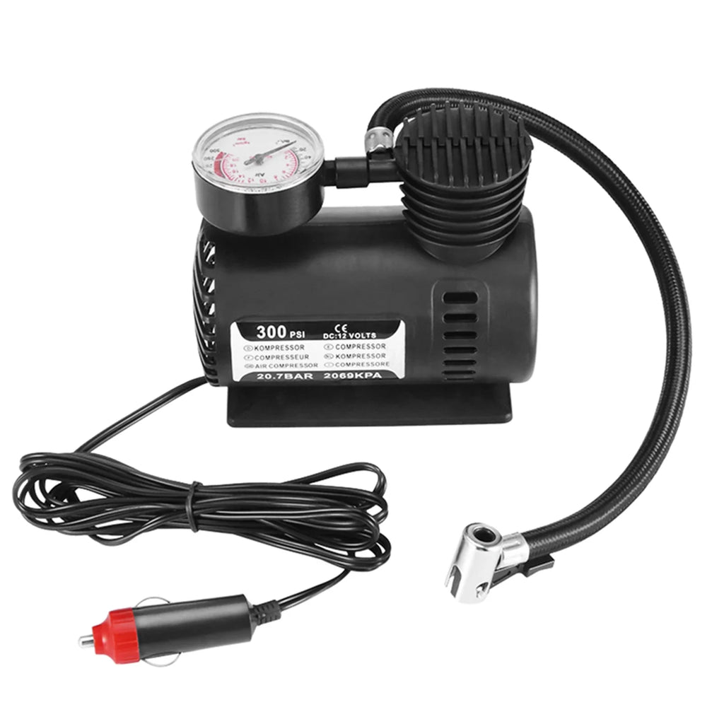 Portable Air Pump Inflator  Compact Car Tire & Multi-Purpose Air Compressor