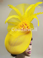 Elegant Flower Fascinator Pillbox Cap Wedding Women Fascinator Hat Headband