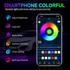 RGB Car Underglow LED Lights  Flexible 12V Underbody Ambient Light with App Control
