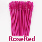 ANNAFRIS 50Pcs  Disposable Eyelash  Brush Soft Head Crystal Eyebrow Brush Lash Extension Brush  Mascara Wand Makeup Tool