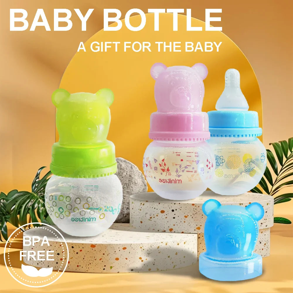 Minitree Baby Bottle – Anti-Leak Newborn Feeding Bottle (0–6 Months, 60ml)