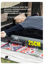 MOUNTAINHIKER 2025 Interior Air Mattress Glamping Mats PVC Inflatable Sleeping Mattress 1/3 Person Camping Bed Mat Built-in Pump