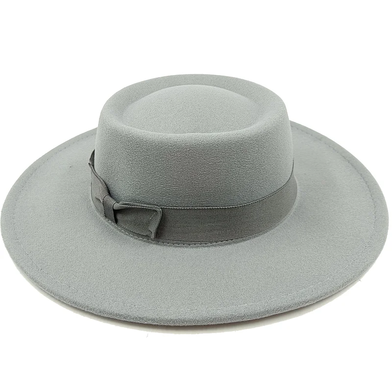 Sombrero Raised Top Fedora Hat 2023 New European and American Fedora Hat Jazz
